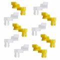 Hercoo Tailgate Handle Door Lock Rod Clips Left Right Driver Passenger Side Yellow White 5mm Size For 69293-12030 69293-12040
