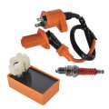Motorcycle Racing Ignition Coil Spark Plug Replacement For Gy6 50cc 125cc 150cc 