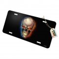Graphics More Skull Blue Red Flaming Glowing Eyes Novelty Metal Vanity Tag License Plate