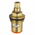 Replacement Water Tap Cartridge Valve Core Copper Faucet Ceramic Disc Gland Brass Bathroom Accessories Quarter Turn 20 Teeth 1