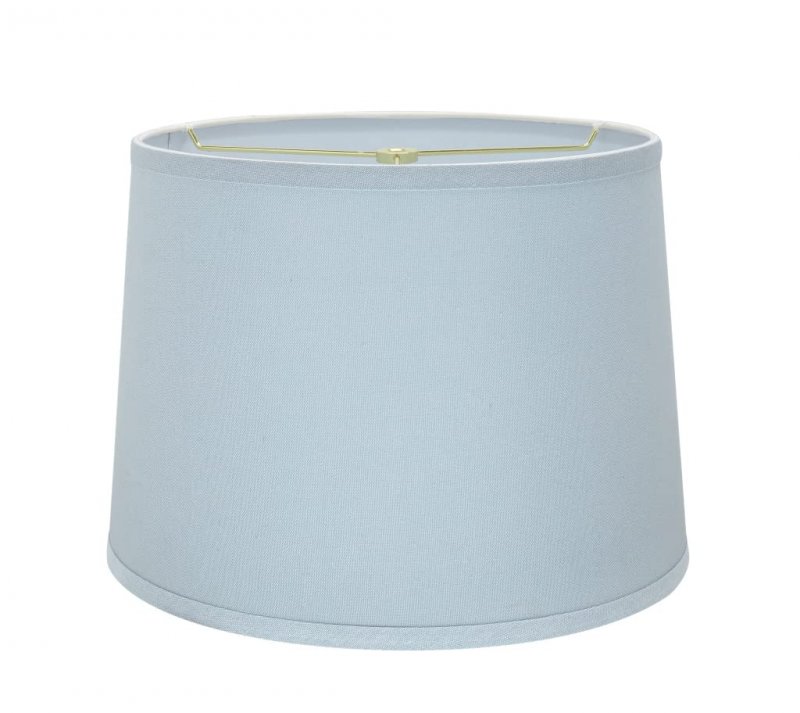 Aspen Creative 32311a Transitional Hardback Empire Shaped Spider Construction Lamp Shade In Light Blue 14 Wide 12 X 10