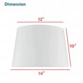 Aspen Creative 32311a Transitional Hardback Empire Shaped Spider Construction Lamp Shade In Light Blue 14 Wide 12 X 10