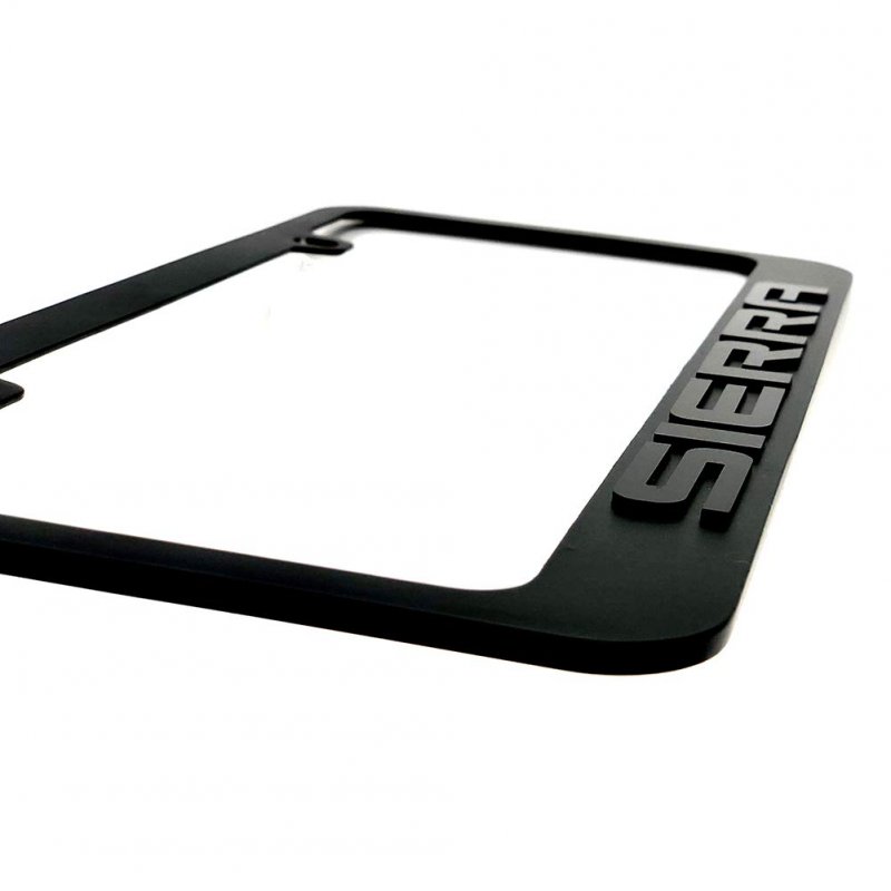 Gmc Sierra Stealth Blackout License Plate Frame