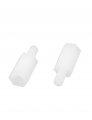 Uxcell M3 10 6mm Male Female Thread Nylon Hex Standoff Spacer Screw White 50pcs