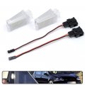 2pcs Car Interior White Led Door Courtesy Light Fit For Volkswagen Porsche Audi A2 A3 A4 A5 A6 A7 S3 S4 S5 S6 Q5 Q7 Tt Glove