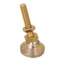 Leveling Feet 1 88 Dia 23 Thds 3 13 Lg 5000 Lbs Max Load Select Inch 15o Swivel Stud Style Pads W Gold Chromate 1 Each 