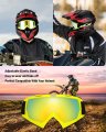 Dirt Bike Goggles Motocross Atv Utv Anti Uv Riding Ski
