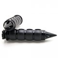 Krator Trhb114ab Hand Grips Spike Black Comfort Rubber Motorcycle Cruiser Bike Handlebar 1