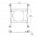 Halo Hl6rsmf Mounting Frame Silver 6pk