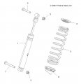 Polaris Atv Spring 180 Orange Burst 10 37 Genuine Oem Part 7044540-647 Qty 1