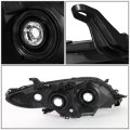 Black Housing Clear Corner Projector Headlight Lamps Tool Kit Compatible With Sienna 11-17