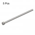 Uxcell Straight Ejector Pins 5mm 13 64 Dia 65mn Steel Round Tip Punch 100mm 4 Long For Mechanical Maintenance 5pcs