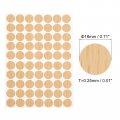 Uxcell 12 Sheets 840pcs Screw Hole Stickers 18mm 0 71inch Pvc Self-adhesive Cover Sticker Dustproof Round Covers Caps For