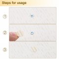Uxcell 12 Sheets 840pcs Screw Hole Stickers 18mm 0 71inch Pvc Self-adhesive Cover Sticker Dustproof Round Covers Caps For