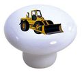Bulldozer Ceramic Cabinet Drawer Pulls Knobs Set Of 2 