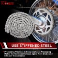 428 Chain 132 Link Replacement For 110cc 125cc 150cc 200cc 250cc Chinese Atv 4 Wheeler Quad Pit Dirt Bike Go Kart