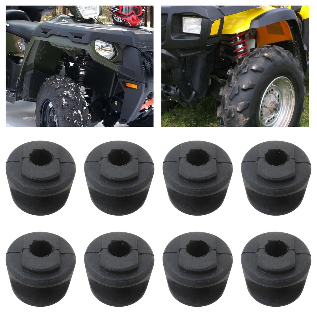 8x Rear Stabilizer Support Bushing Fit For Polaris Sportsman 335 400 450 500 550 570 600 700 800 Worker Ranger Replace Lasting