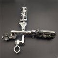 Xkh Group Motorcycle Chrome Long Angled Adjustable Peg Mounting Kit Zombie Footrest For V-star Roadstar Suzuki Boulevard With
