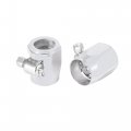 X Autohaux 4pcs An6 Hex Car Hose Finisher Flexible Rubber Pipe Clamp With Screw Band Adapter Fitting For Oil Fuel Water Tube