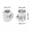 X Autohaux 4pcs An6 Hex Car Hose Finisher Flexible Rubber Pipe Clamp With Screw Band Adapter Fitting For Oil Fuel Water Tube