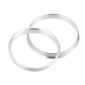 X Autohaux 4pcs Od 66 6mm To Id 63 4mm Aluminum Alloy Car Auto Hub Centric Rings Wheel Bore Center Spacer Replacement