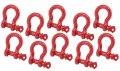 Mytee Products 1 2 Anchor Shackle Forged Carbon Steel W Alloy Screw Pin Wll 0 Tons 400 Lbs Double Rust Protection Heavy Duty D 