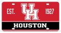 University Of Houston Metal License Plate 