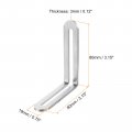 Uxcell Adjustable Corner Code 4pcs 80x80mm Stainless Steel 90-degree L-shape Brace For Fixed Furniture Shelf Bed Table