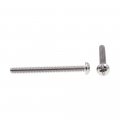 Prime-line Machine Screw Round Head Slotted Phillips Combo 10-24 X 2 In Grade 18-8 Stainless Steel Pack Of 50