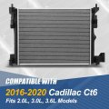 Dpi 136 Factory Style 1-row Cooling Radiator Compatible With Cadillac Ct6 2 0l 3 3 6l 2016-2020 Aluminum Core