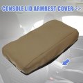 Uxcell Car Neoprene Center Console Lid Armrest Cover Brown For Ford Escape 2021-2023