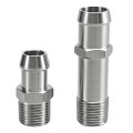 2 Pcs Stainless Steel 1 In Npt Heater Hose Fittings 3 4 Water Pump And 5 8 Intake For Small Block Chevy Engines 283 305 307 327 