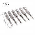 Uxcell Ta18 20 23 25 27 30 Triangle Screwdriver Bit Set 1 4 Inch Hex Shank S2 Steel Magnetic 2 Long Drill Bits 6 Piece
