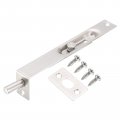 Uxcell Flush Bolt 6 Inch Stainless Steel Door Concealed Slide Lock Latch For Wood Composite Doors Double Silver Tone 2pcs
