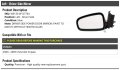 Left Driver Side Power Mirror Compatible With 2000-2005 Chevy Impala Without Heated Glass
