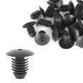 20pcs Plastic Bolt Rivets Fastener 10mm Hole Dia Bumper Retainer Clips For Auto Black Nylon Push Pin Door Trim And Mudguard 