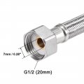 Uxcell Faucet Supply Line Connector G1 2 Female X Male 16 Inch Length 304 Stainless Steel Hose 2pcs