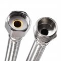 Uxcell Faucet Supply Line Connector G1 2 Female X Male 16 Inch Length 304 Stainless Steel Hose 2pcs