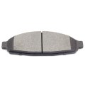 Front D931 Semi-metal 4pcs W Hardware Disc Brake Pad Set 