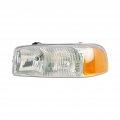 2007 Gmc Sierra 1500 Classic Headlight Assembly Driver Side With Bulbs Replacement For Gm2502188 Halogen Clear Lens Position 