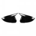 1 Pair Car Rear View Driver Passenger Side Mirror Cover Cap Overlay Gloss Black For Volkswagen Passat 2019-2023 Guard Covers 