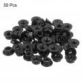 Uxcell M4x0 7mm Serrated Flange Hex Lock Nuts 50pcs 304 Stainless Steel Non-slip Metric Hexagon Nut Full Thread Bright Finish