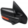Towing Mirror For 2004-2014d For F-150 Series Truck Pickup Tow With Power Adjusted No Heated Led Turn Signal Light Chrome