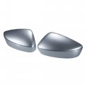 Front Left Right View Mirror Cover Trim Exterior Rear Shell Fit For Mazda 3 Axela M3 2017-2019 Abs Silver Tone 1 Pair 