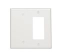 Leviton 80608-w Wh Wp 2g Blank Deco Midway Strap Mnt 