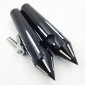 Hongk- 1 Spike Risers 6 Handlebar Compatible With V-star 650 Classic Custom Silverado Road Star Black B01bn0g8xs