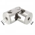 Uxcell 2mm To 2 3mm Inner Dia Rotatable Universal Steering Shaft U Joint Coupler L18xd8
