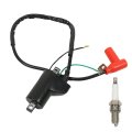 Motorcycle Ignition Coil And Spark Plug Kit 30500-gbf-j21 Replacement For Cr80r Cr85r Cr80rb Cr85rb 1987-2007 