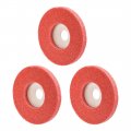 5 Inch Polishing Wheels Buffing Pad Felt Disc For 100 Angle Grinders Orange 3pcs 