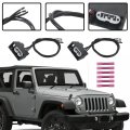 Premium Pack Of 2 Front Turn Signal Light Connector Plug Harness For 2007-2018 Jeep Wrangler Jk Replacement 68065016ab Pigtail 